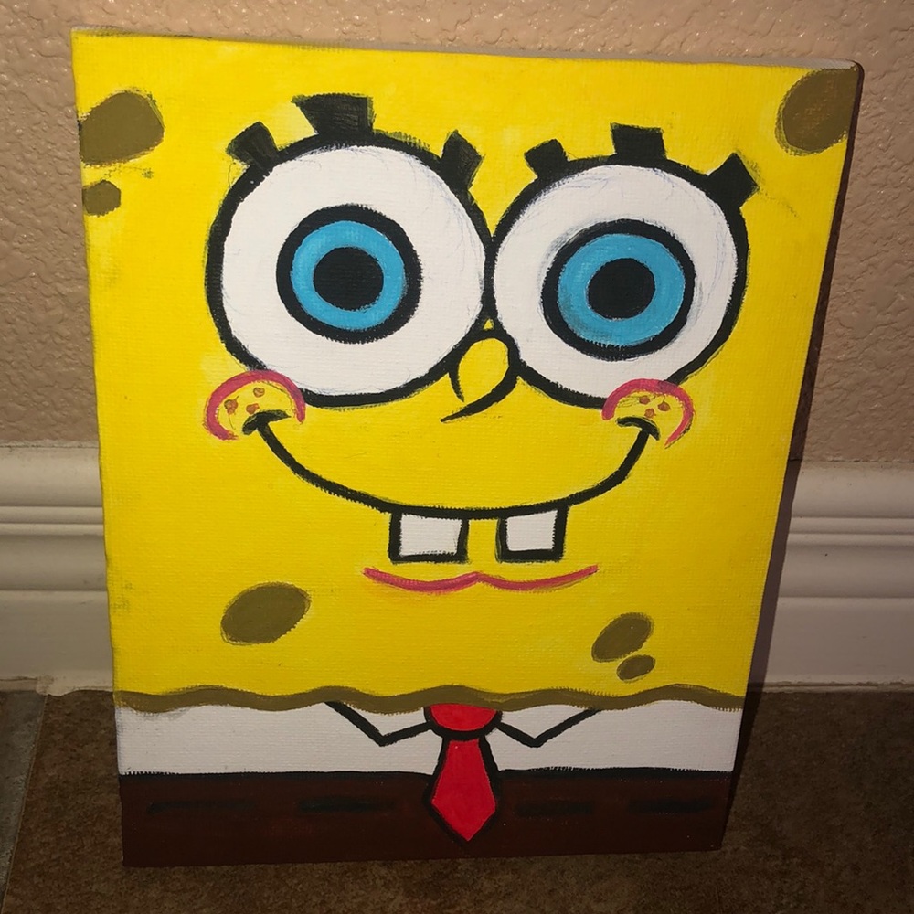 Hand Painted Sponge Bob!! 💛